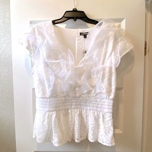 Express white lace blouse